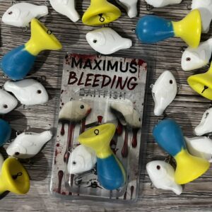 MAXIMUS BLEEDING BAITFISH RIG WHITE (Blue & Yellow Popper)